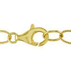 Miadora Yellow-Plated Silver Rose and Black Rutilated Quartz Charm Bracelet
