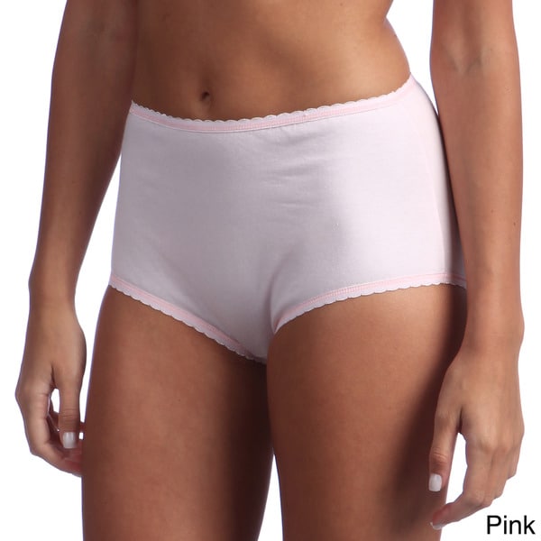 Ilusion Women's Cotton blend High waisted Brief Panties