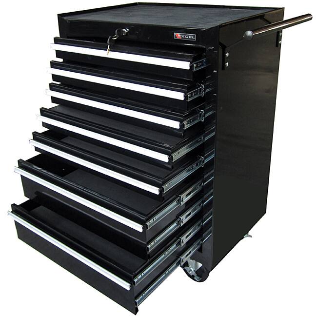 Excel 26-inch Roller Cabinet with Seven Ball Bearing Slide Drawers