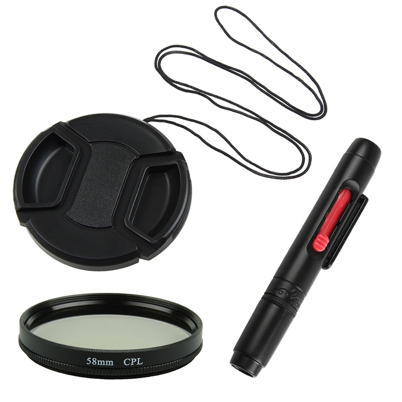 INSTEN Polarizing Lens Filter/ Cap/ Cleaning Pen for Canon VIXIA HF