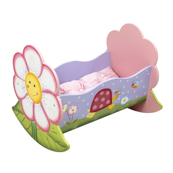 Teamson Kids Magic Garden Doll Rocking Bed   13956263  