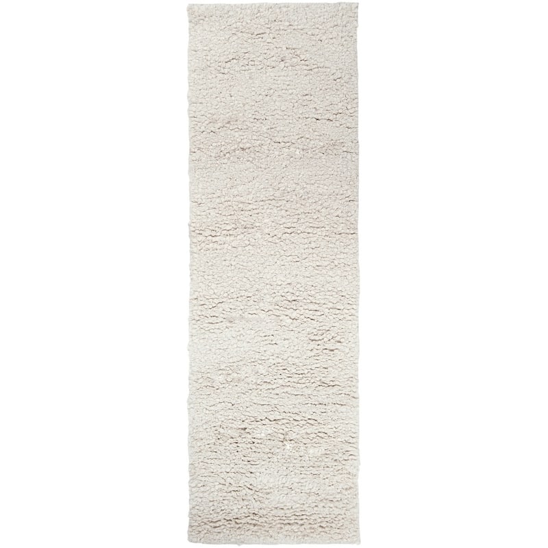 Hand-woven Edenbridge New Zealand Wool Plush Shag Area Rug - 2'6" x 8' Runner - 2' 6" x 8'