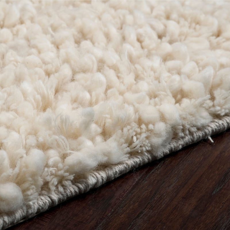 Hand-woven Edenbridge New Zealand Wool Plush Shag Area Rug - 2'6" x 8' Runner - 2' 6" x 8'