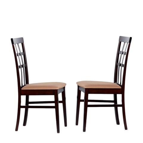 chairs dining clearance tiffany justin room kitchen capuccino warehouse light overstock oak furniture liquidation