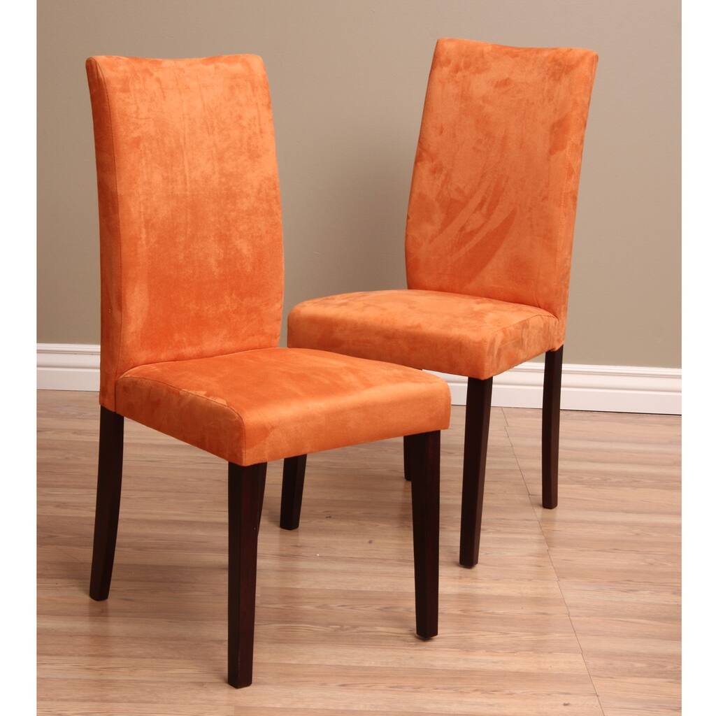 Warehouse of Tiffany Shino Orange Dining Chairs (Set of 8)
