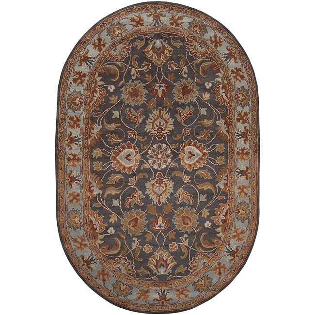 Handtufted Akaishi Wool Area Rug (8' x 10' Oval) Free Shipping Today