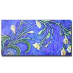 Wendra 'Yellow Tulips' Canvas Art Trademark Fine Art Canvas