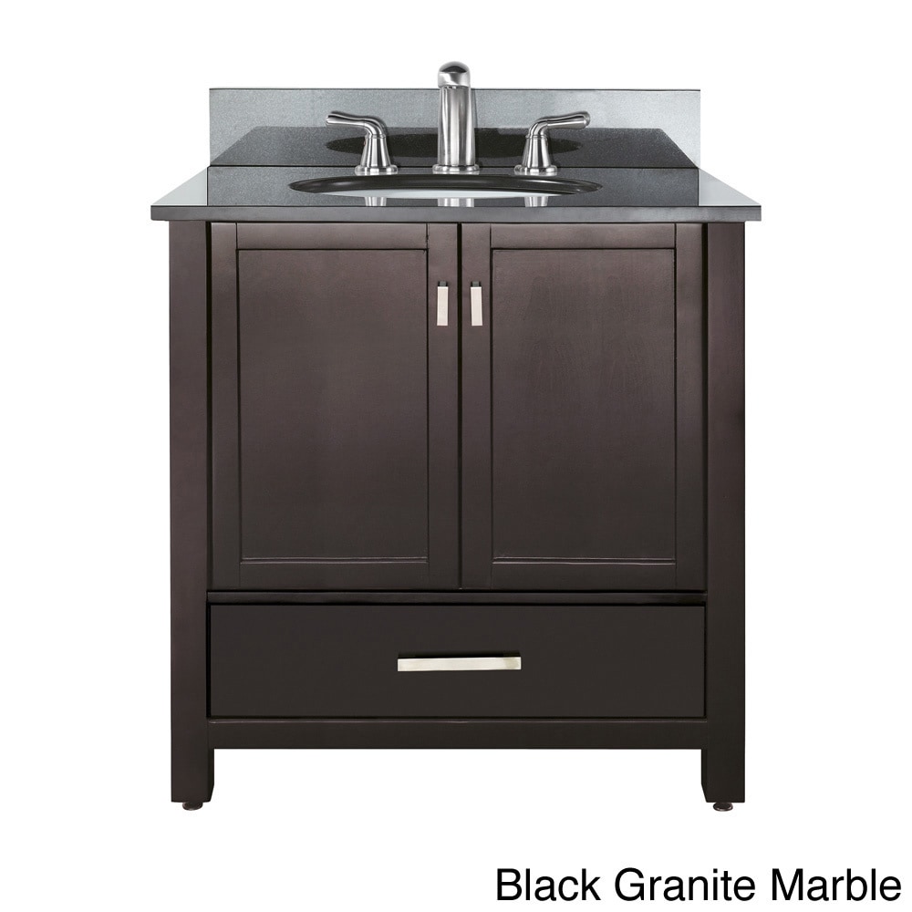 Avanity Modero 36 inch Single Vanity In Espresso Finish With Sink And Top