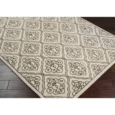 Hand-tufted Kunlun Contemporary Geometric Wool Area Rug - 2'6" x 8' Runner