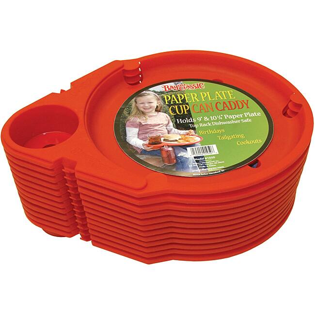 Bayou Classic Paper Plate Cup Can Caddy (Set of 12)