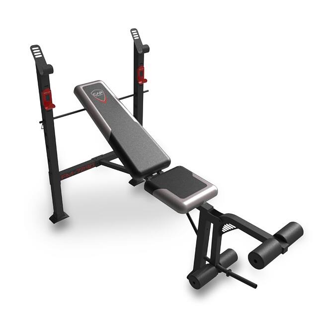 CAP Barbell FM-7230 Steel-framed Strength Standard Bench with Leg Lift