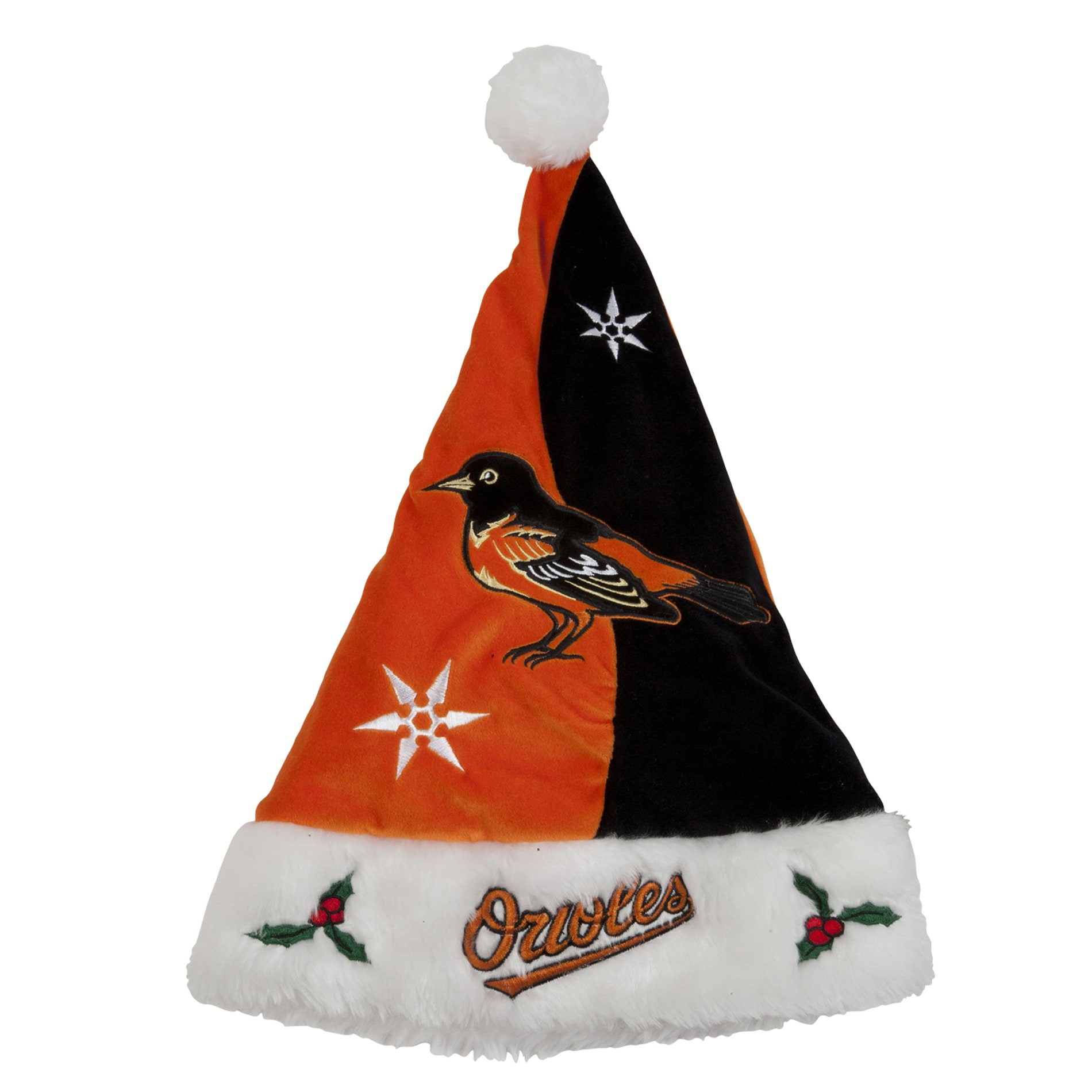 Baltimore Orioles Colorblock Santa Hat