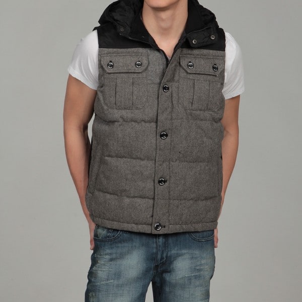 WT02 Men's Hooded Vest - 13960035 - Overstock.com Shopping - Big ...