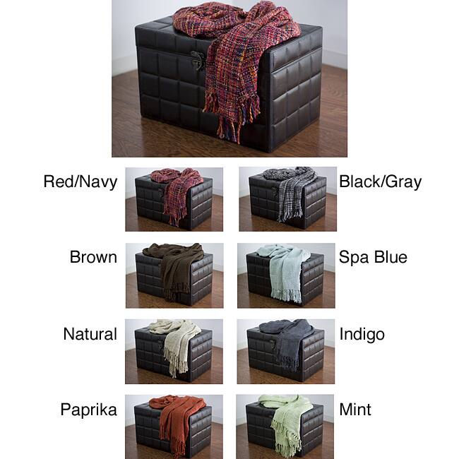 Rizzy Home Loose Weave Acrylic Throw