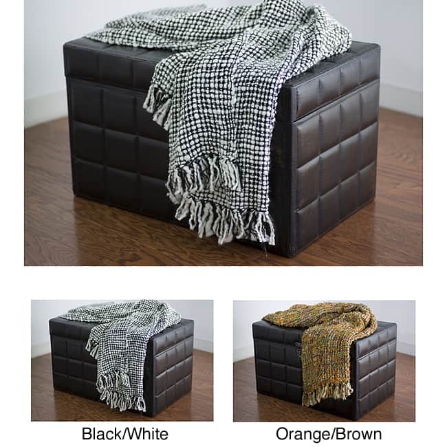 Rizzy Home Thick Weave Acrylic Throw