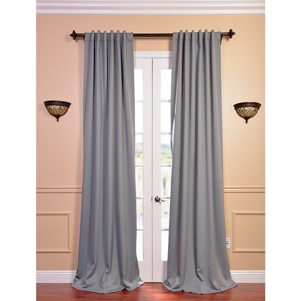 Grey Thermal Blackout 84 inch Curtain Panel Pair EFF Curtains