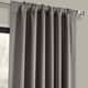preview thumbnail 2 of 7, Exclusive Fabrics Neutral Gray Room Darkening Curtain Panel Pair (2 Panels)