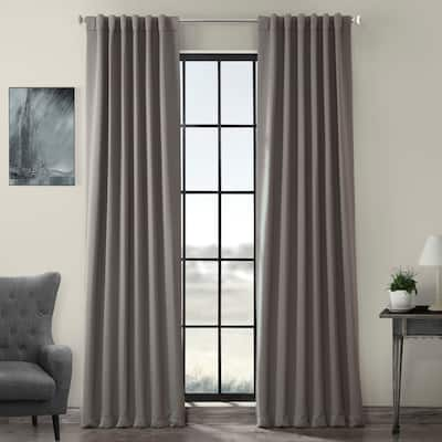 Exclusive Fabrics Neutral Gray Room Darkening Curtain Panel Pair (2 Panels)