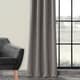 preview thumbnail 4 of 7, Exclusive Fabrics Neutral Gray Room Darkening Curtain Panel Pair (2 Panels)