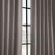 preview thumbnail 9 of 7, Exclusive Fabrics Neutral Gray Room Darkening Curtain Panel Pair (2 Panels)