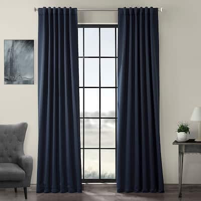 Exclusive Fabrics Eclipse Blue Room Darkening Curtain Panel Pair (2 Panels)