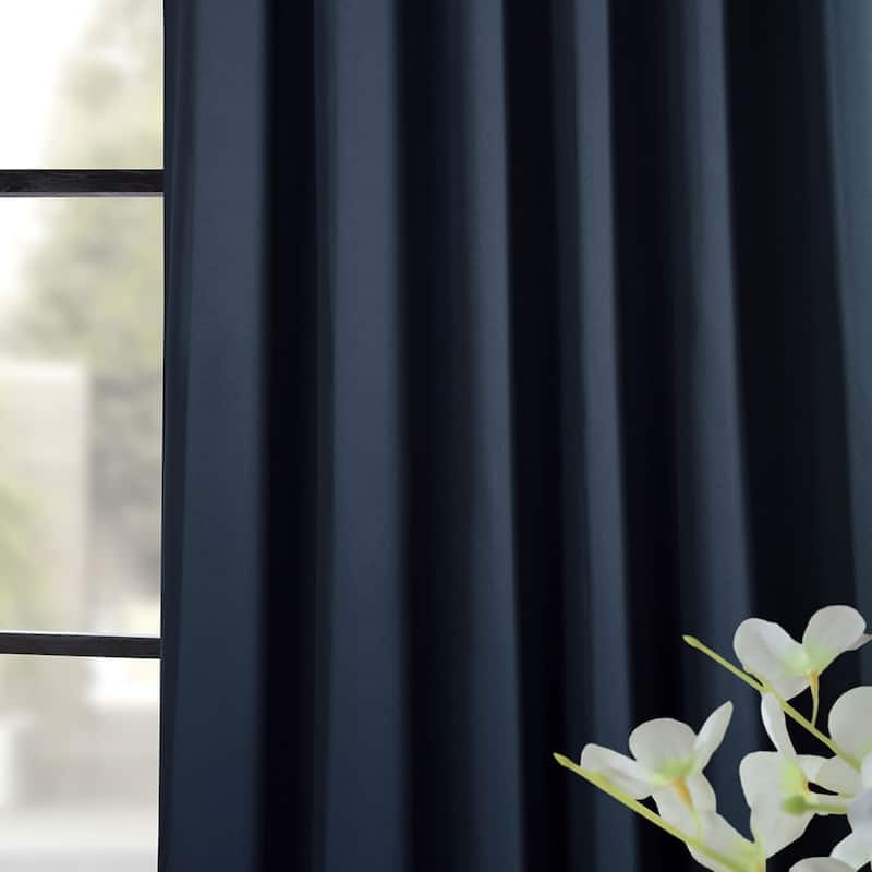 Exclusive Fabrics Eclipse Blue Room Darkening Curtain Panel Pair (2 Panels)
