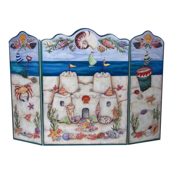 Beach/ Sand Castle Fire Screen   13960621   Shopping   Great