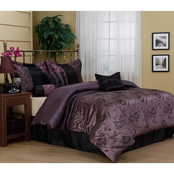 Harmonee Lavender 7-piece Comforter Set - Free Shipping Today ...