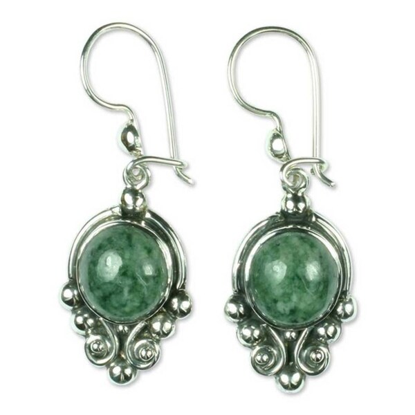 Sterling Silver Praise Love Jade Earrings Guatemala On Sterling Silver X27 Praise Love Jade Earrings