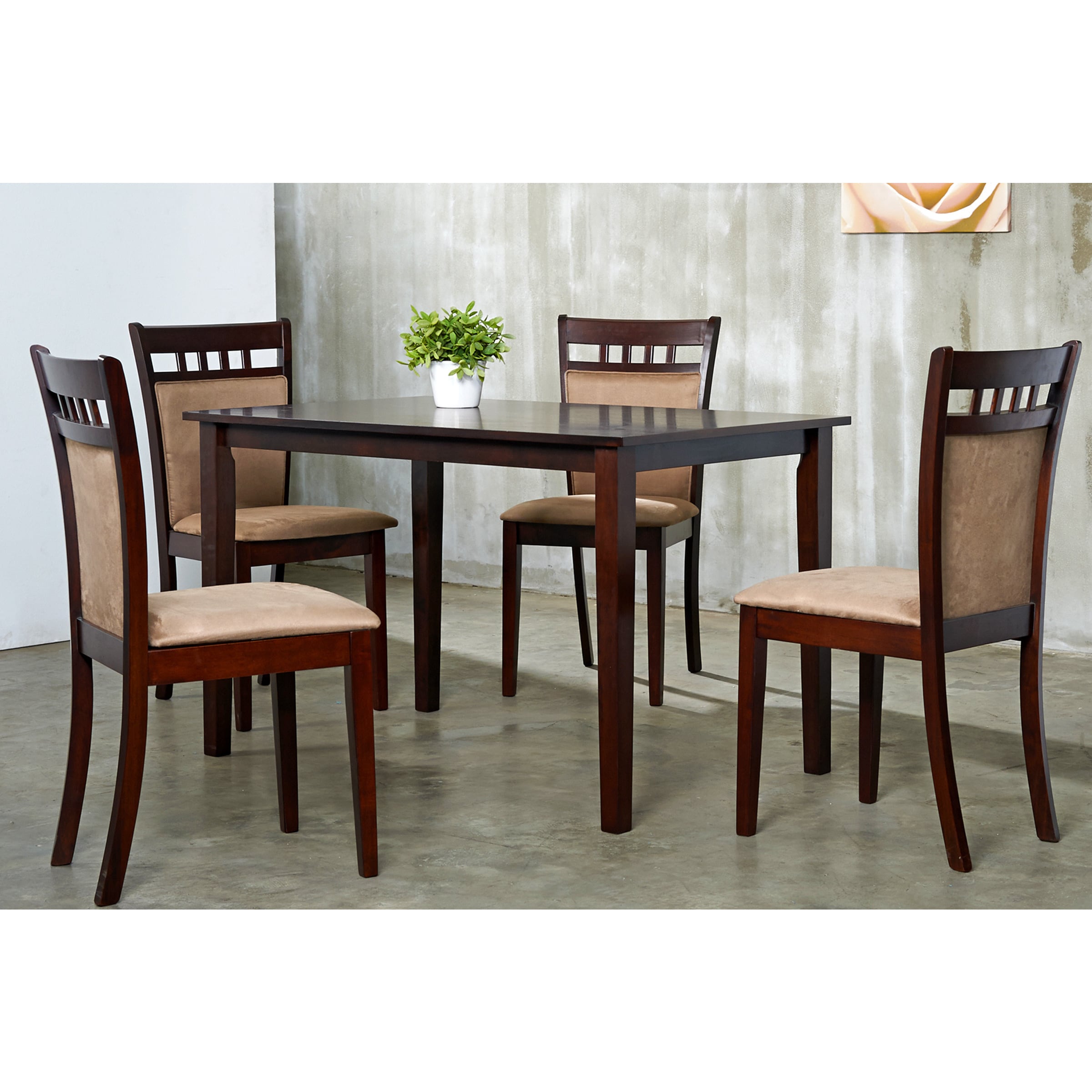 Warehouse Of Tiffany Warehouse Of Tiffany Shirlyn 5 piece Dining Furniture Set Brown Size 5 Piece Sets