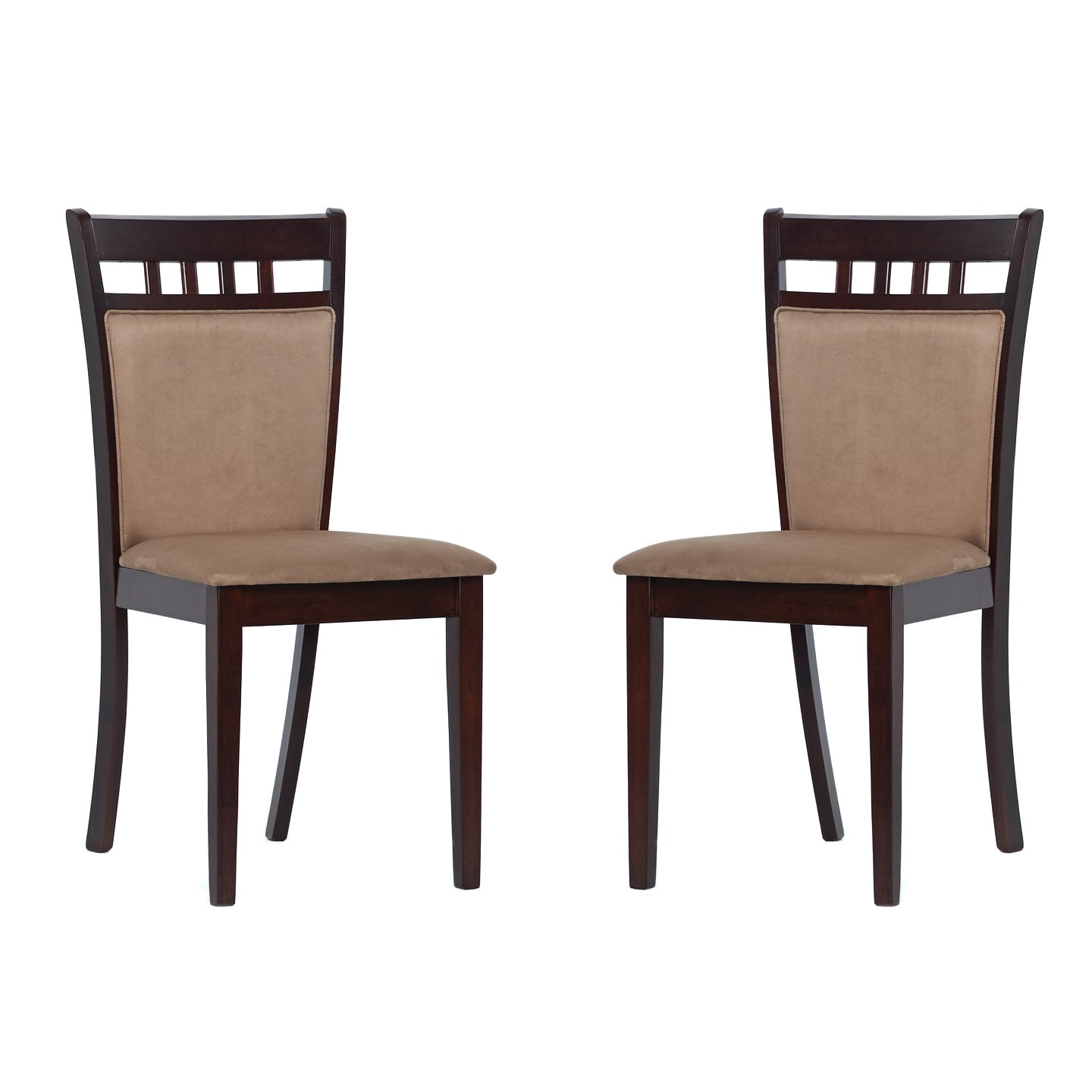 Warehouse Of Tiffany Shirlyn Dining Chairs (set Of 2) (Smoke BrownSeat height 18 inchesChair dimension 36 inches high x 17 inches wide x 17 inches depthAssembly required )