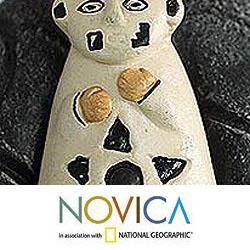 Handmade Born to the Amazons Ceramic Nativity Scene, Set of 8 (Peru)