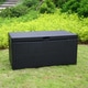 preview thumbnail 13 of 11, Pensacola Wicker Patio Storage Deck Box by Havenside Home Black