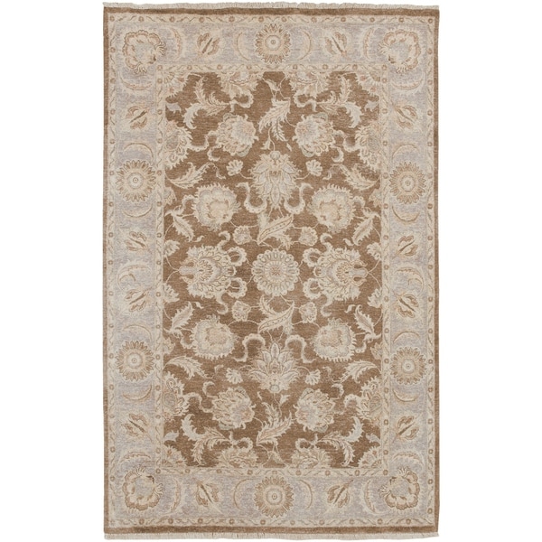 Hand Knotted Robinson New Zealand Hard Twist Wool Area Rug - 9' x 13'