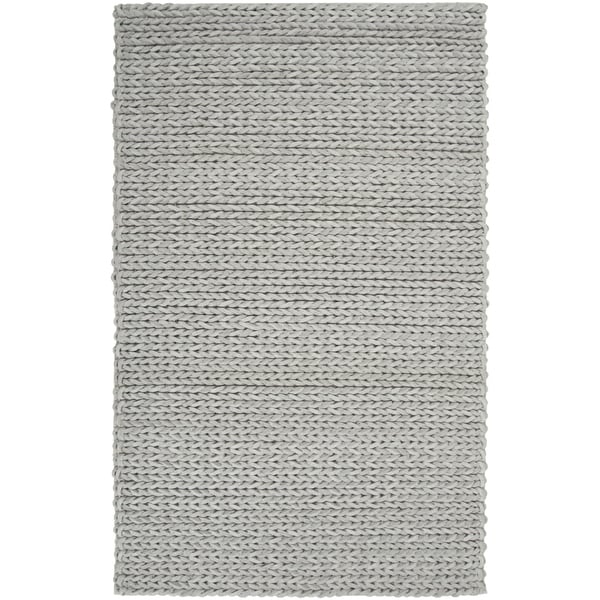 Hand-woven Novara Braided Texture New Zealand Wool Area Rug - 8' x 11'