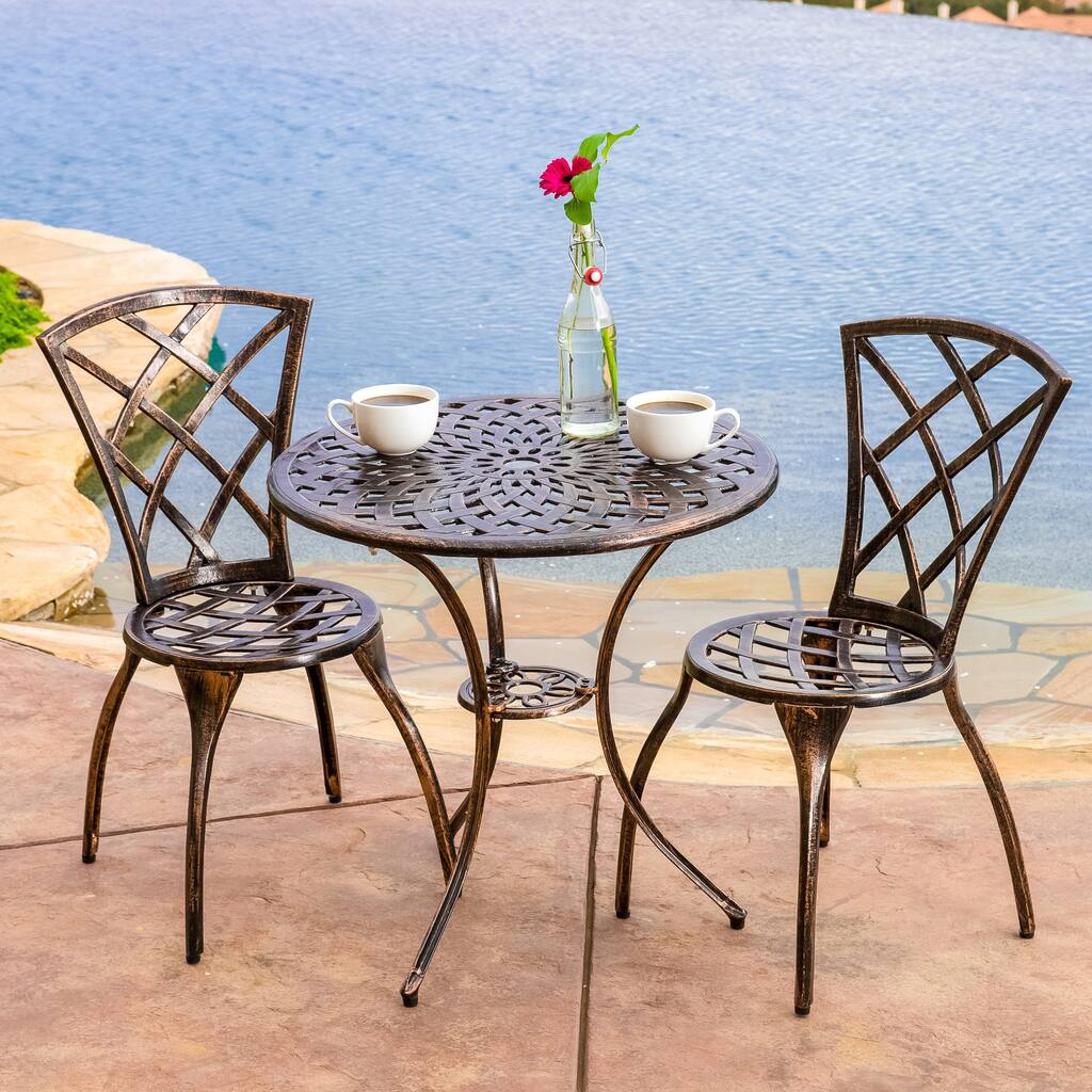Modern 3-piece Bistro Set by Christopher Knight Home