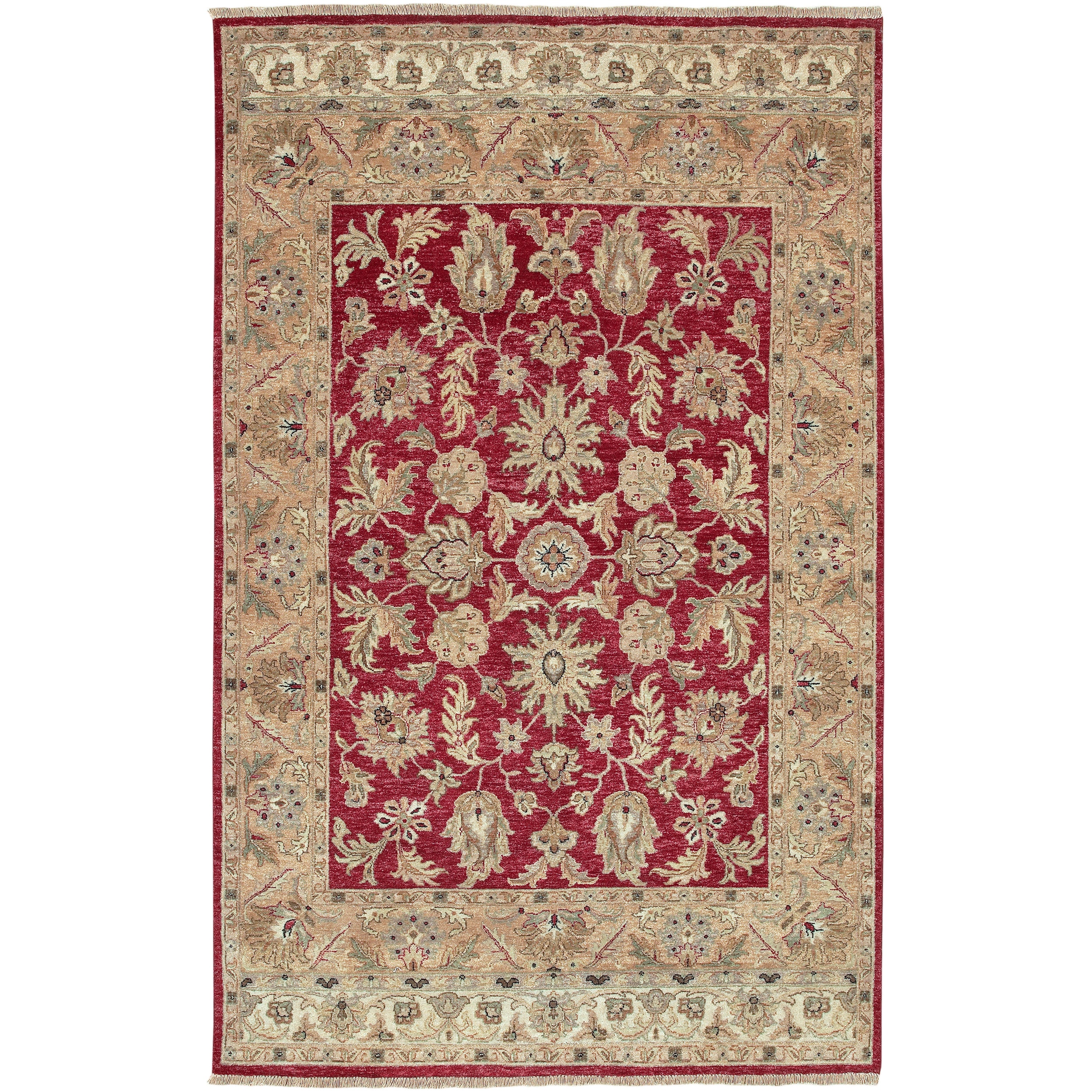 Hand knotted Timeless New Zealand Hard Twist Wool Rug (9 X 13)