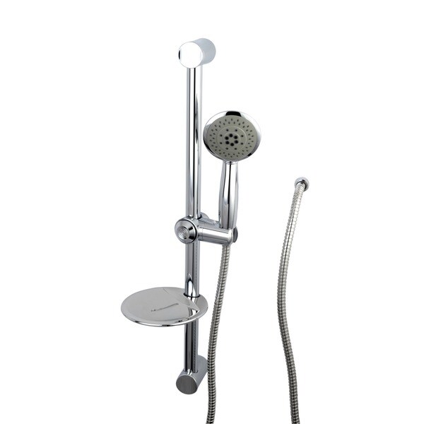 Chrome Sliding Bar with Handheld Shower - Free Shipping Today ... - Chrome Sliding Bar with Handheld Shower