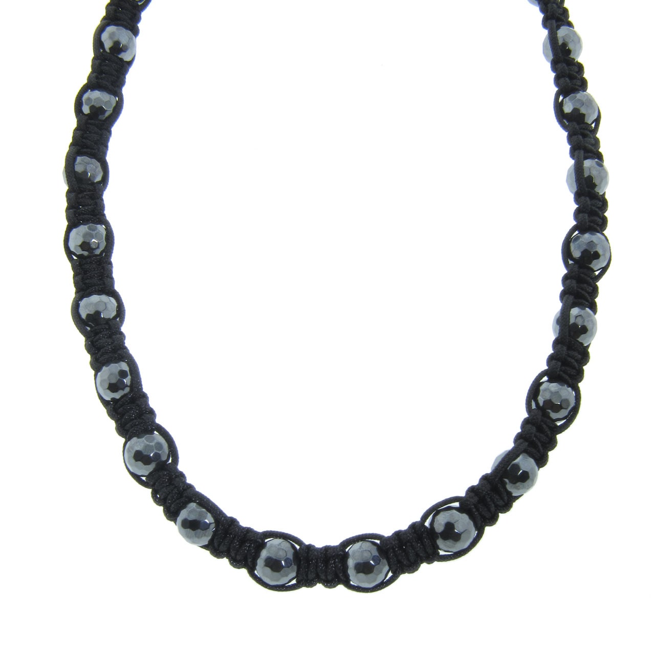 20-Inch Turquoise and Magnetic Hematite Choker Necklace **