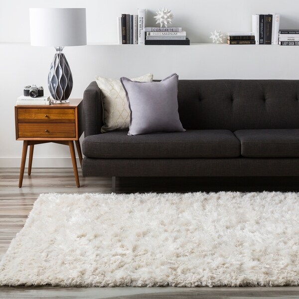 Hand-woven Elburiagan Plush Shag Zealand Wool Area Rug - 8' x 10'6