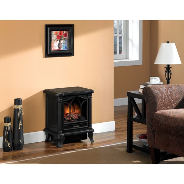 Duraflame DFS-450-2 Black Carleton Electric Stove with Heater  