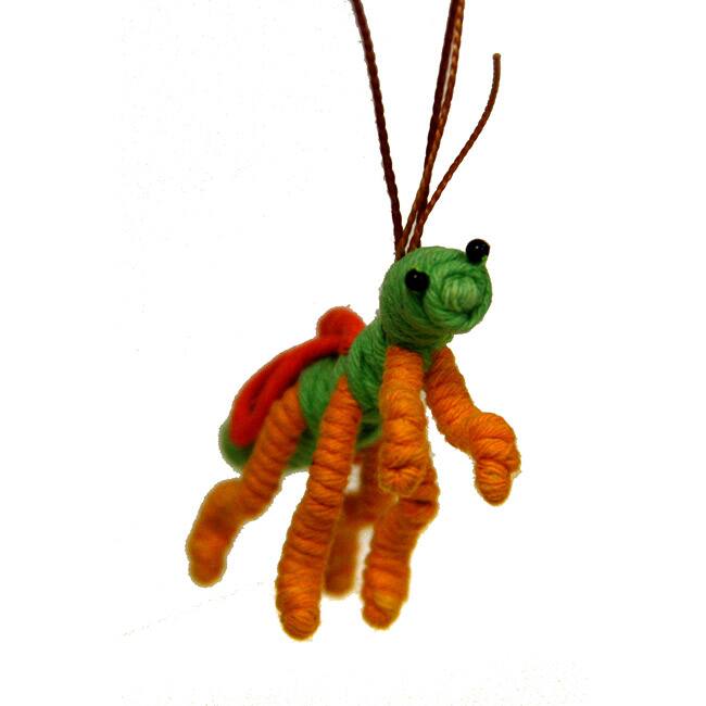 Yarn Mantis Ornament (Colombia)