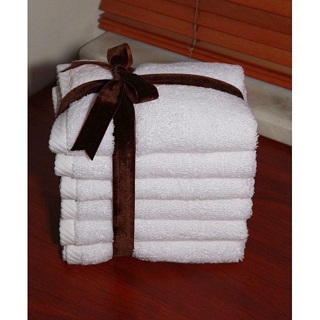 Plush White Towel Spa Bundle (2 Wash + 2 Hand + 4 Bath Towels)-N/A