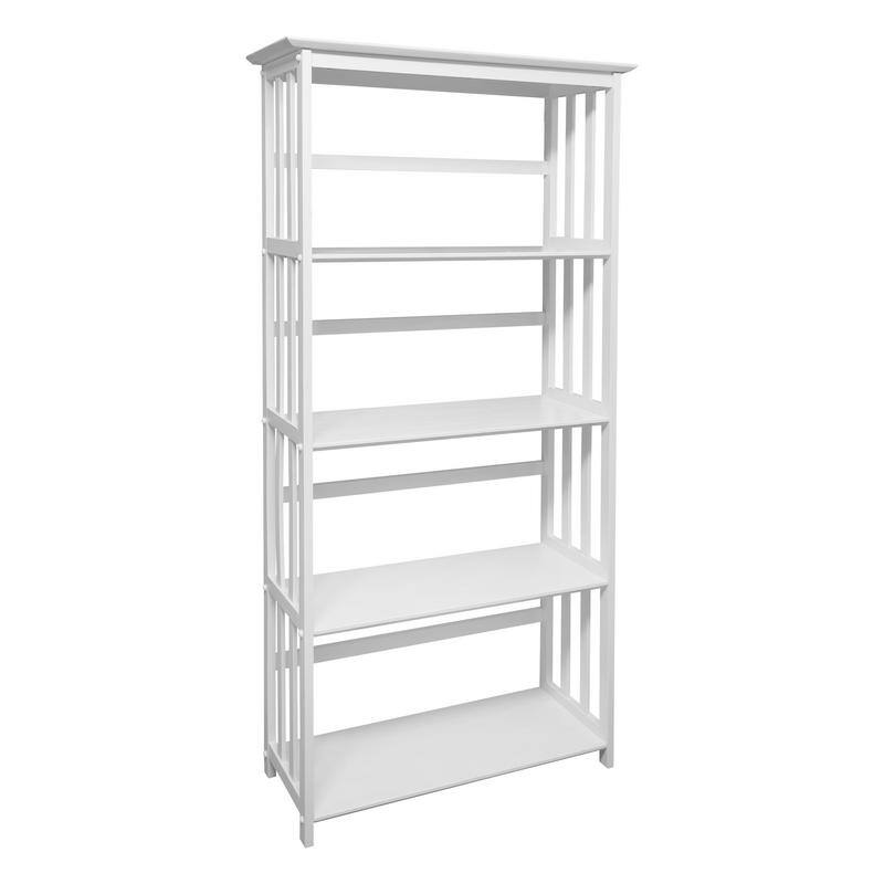 Mission Style 5-Shelf Bookcase