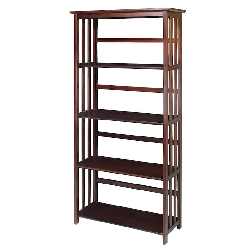 Mission Style 5-Shelf Bookcase