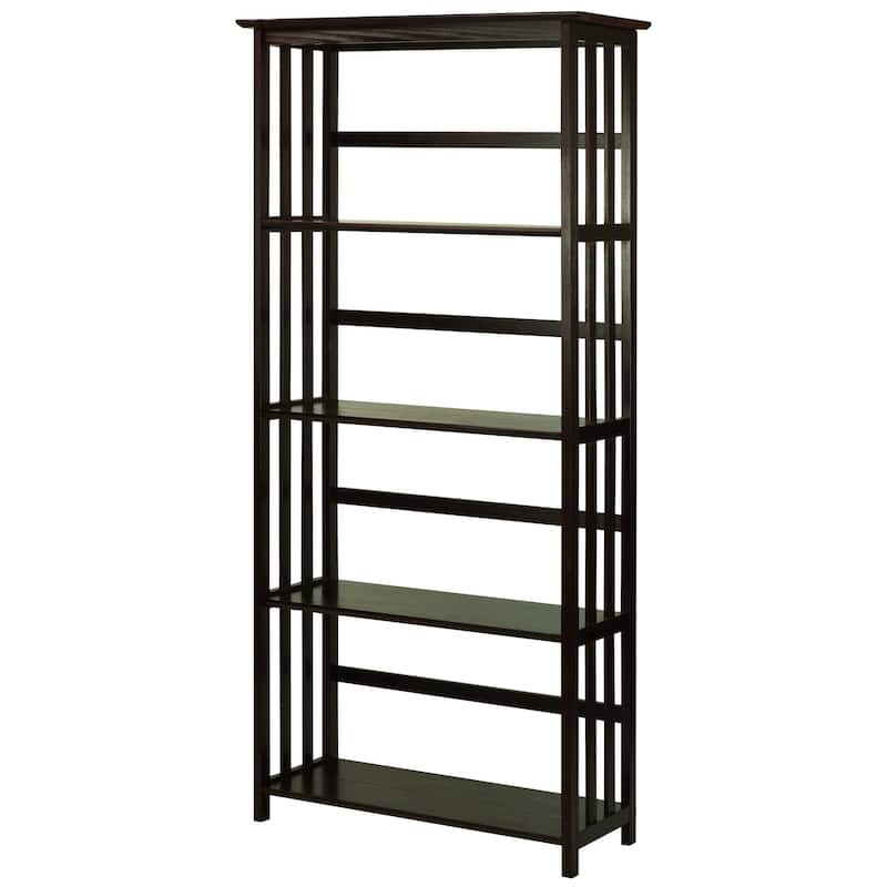 Mission Style 5-Shelf Bookcase