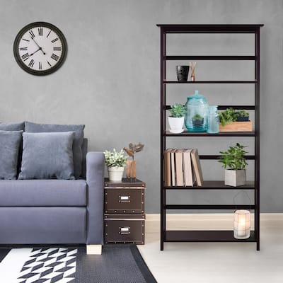 Mission Style 5-Shelf Bookcase