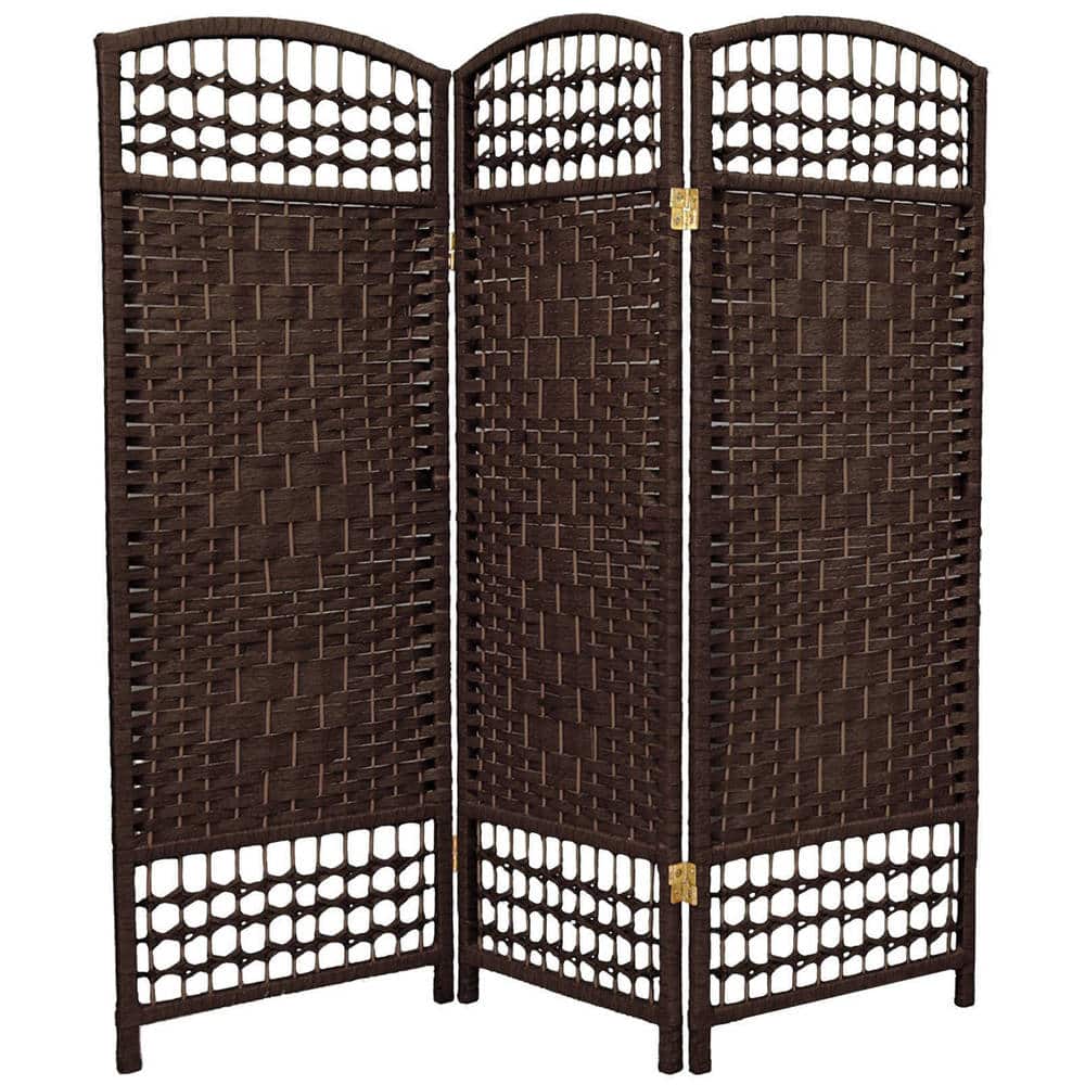 Handmade Fiber Weave 4-foot Room Divider (China)