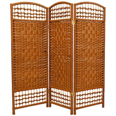 Handmade Fiber Weave 4-foot Room Divider (China)