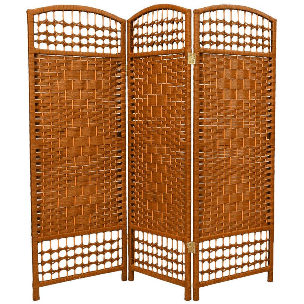 Handmade Fiber Weave 4-foot Room Divider (China)